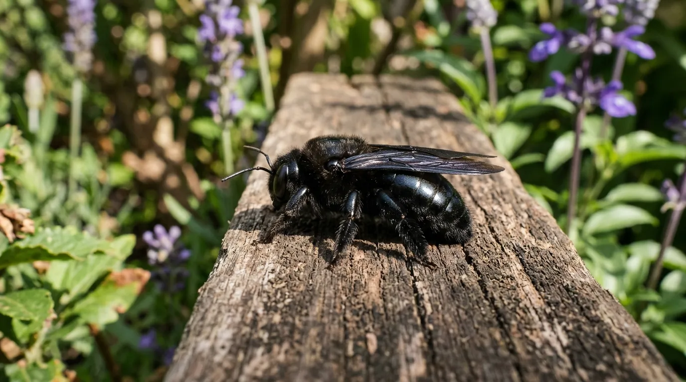 Abeille charpentière (xylocope) : ce gros insecte noir est-il dangereux ?