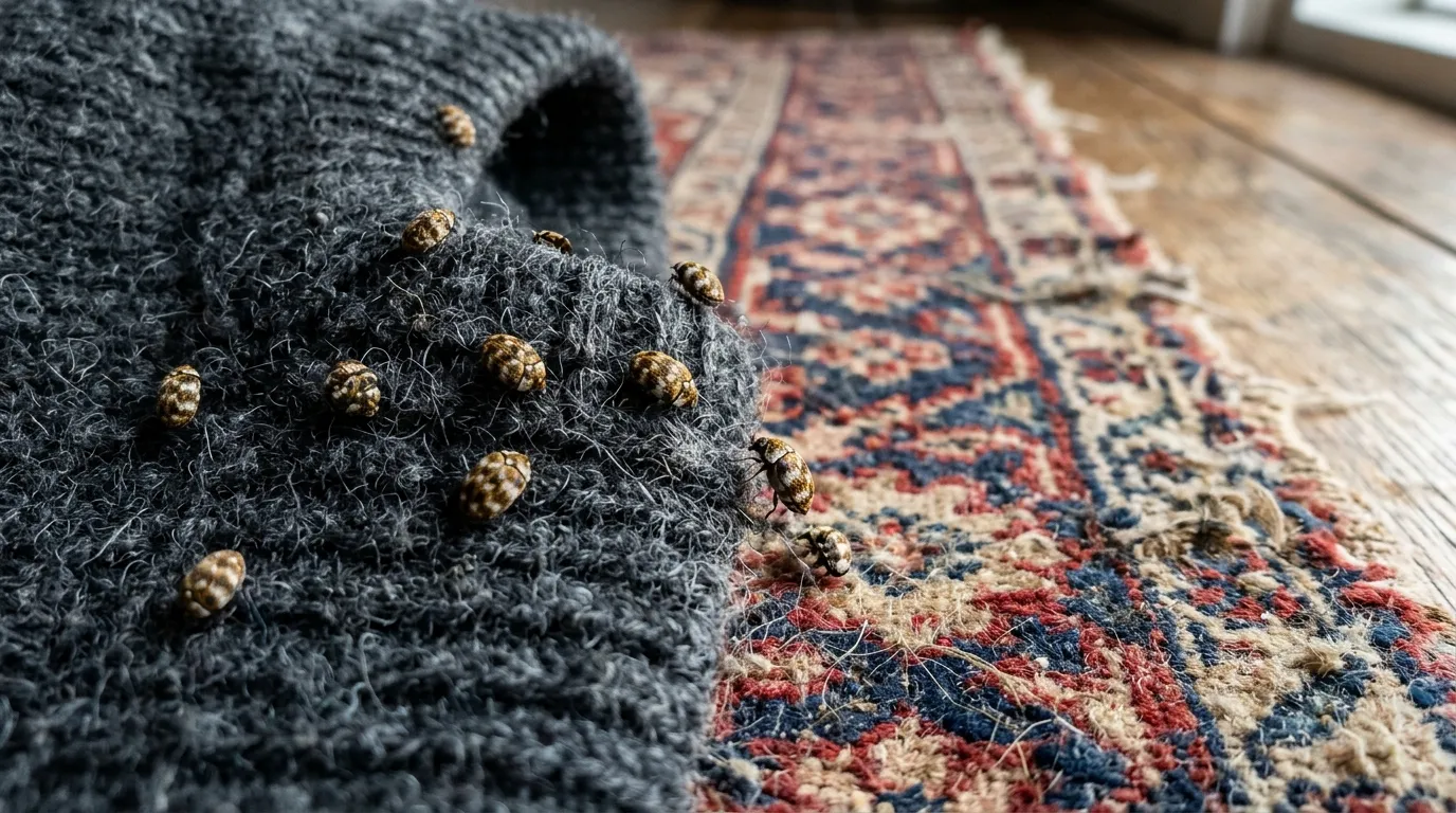 Anthrènes : comment ces coléoptères trouent vêtements, laine et tapis