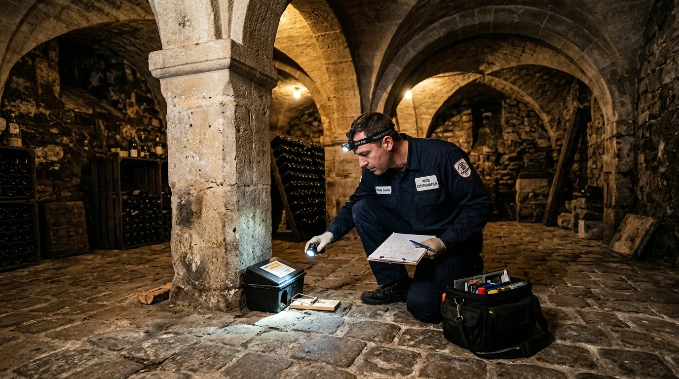 Dératisation à Paris 3e et 4e : caves voûtées et immeubles anciens du Marais