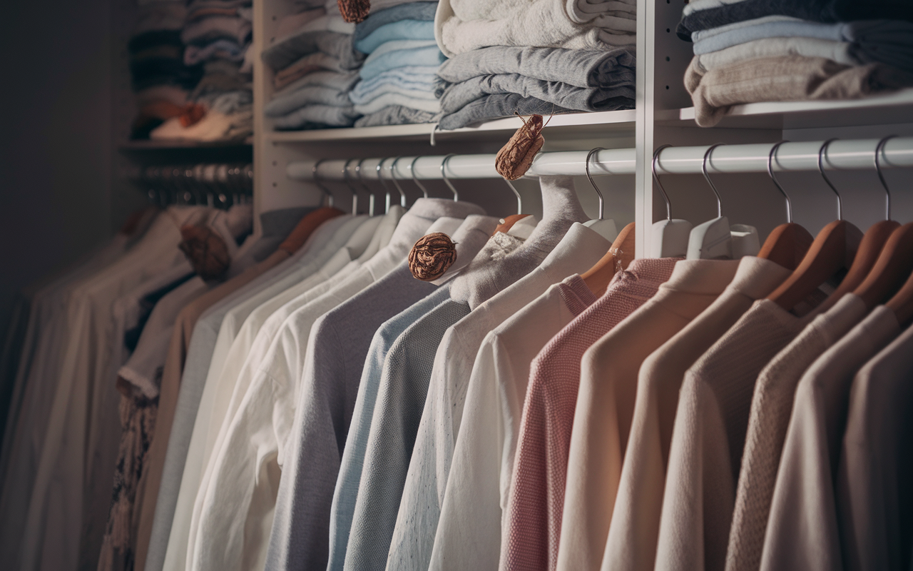 Identifier et traiter une infestation de mites vêtements