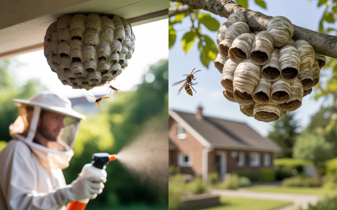 Guêpes ou frelons : comment reconnaître un nid et quand appeler un professionnel (Clean On)