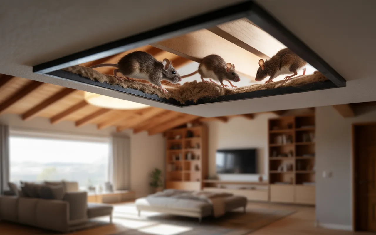 Rongeurs dans le plafond : que faire en 2025 pour s’en débarrasser durablement ?