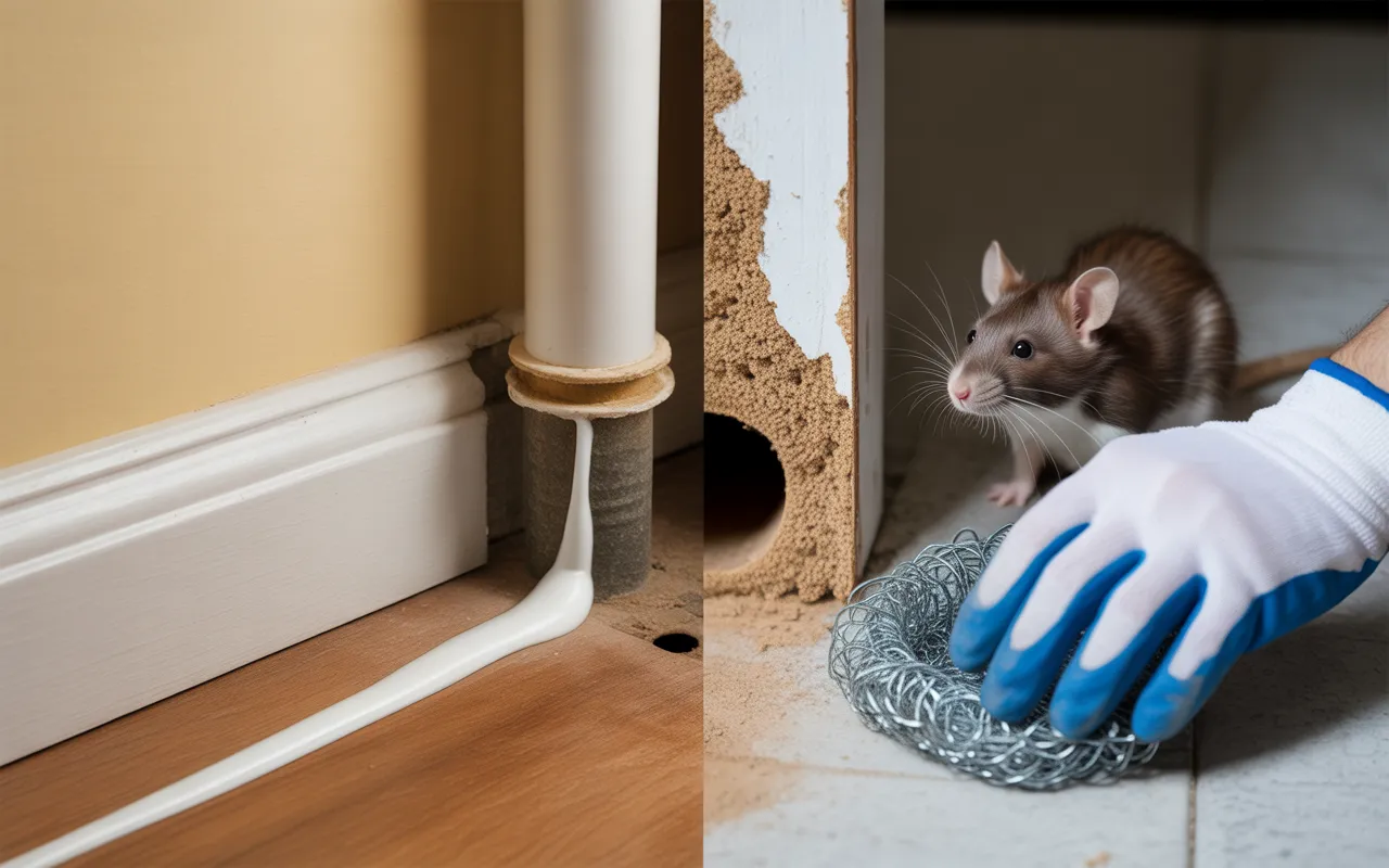 Différence entre rebouchage préventif et curatif pour rats