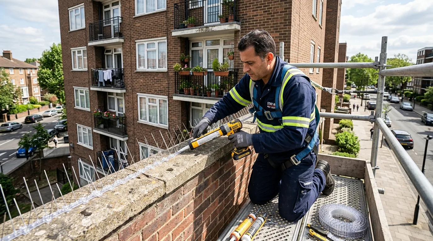 Pose de pics anti-pigeons en copropriété : autorisations et coût à prévoir
