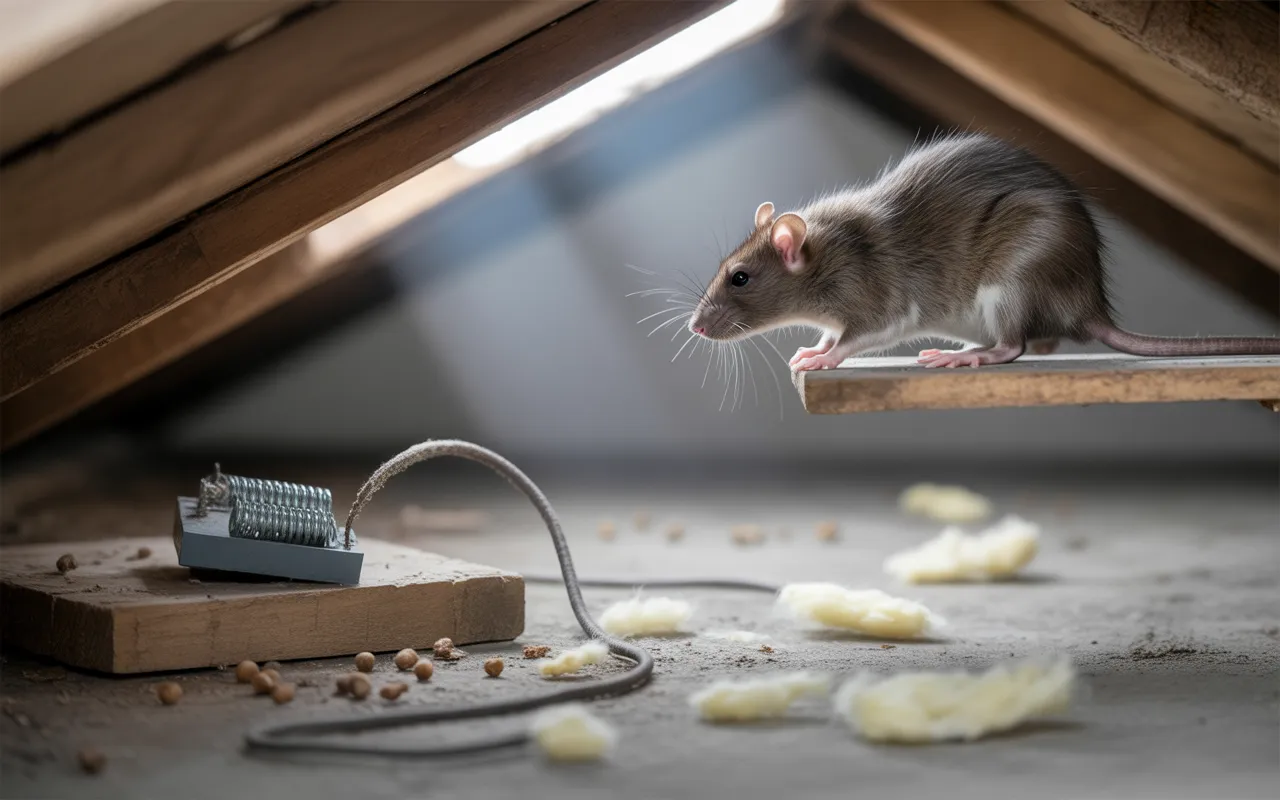 Rats dans les combles : signes, dangers et solutions