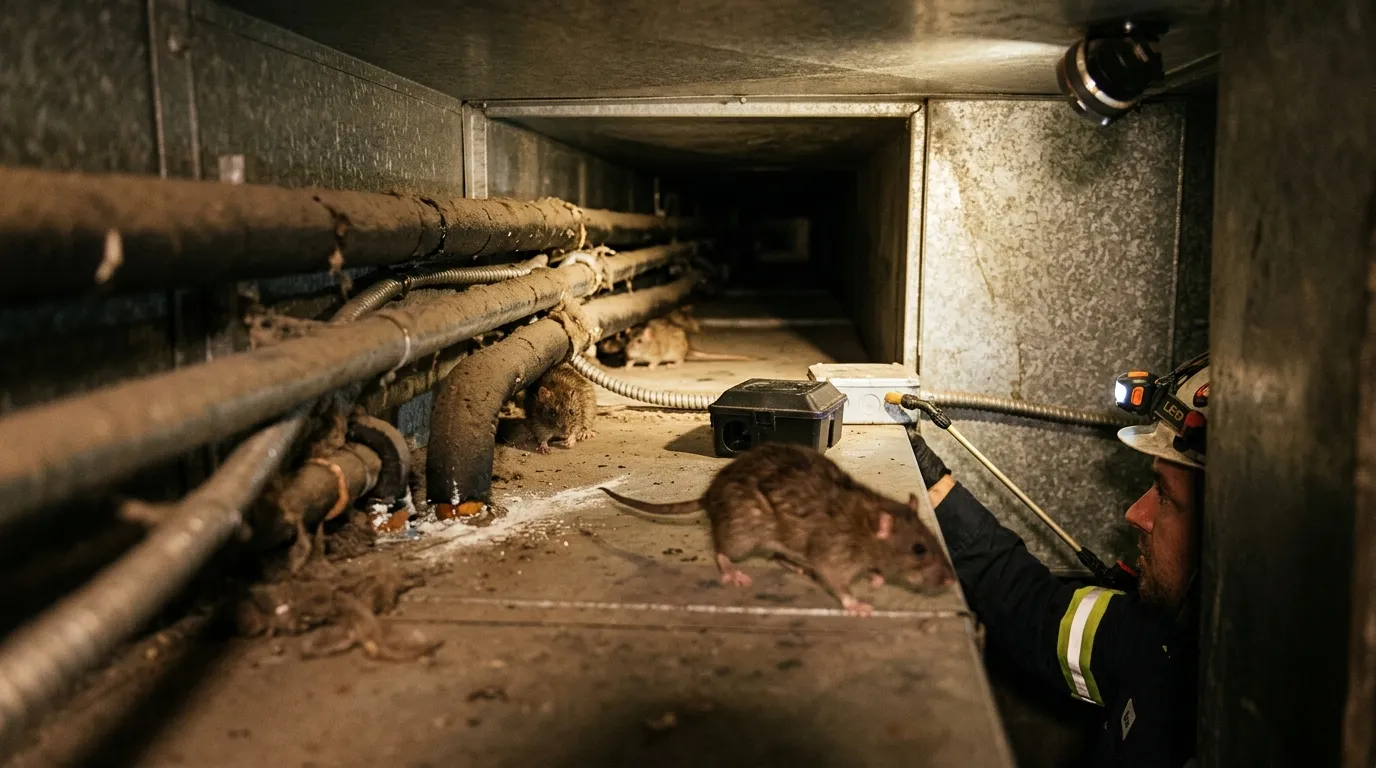 Rats dans les gaines techniques d’un immeuble : diagnostic et traitement en copropriété