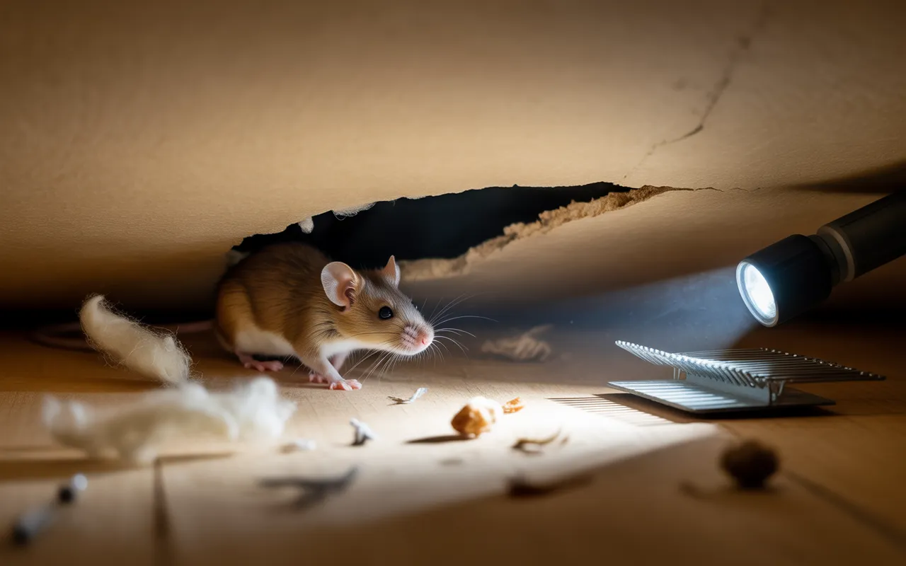Souris dans le plafond : signes et solutions efficaces