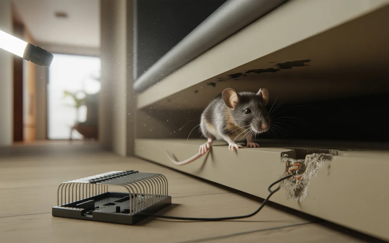 Souris dans un faux plafond : signes et solutions