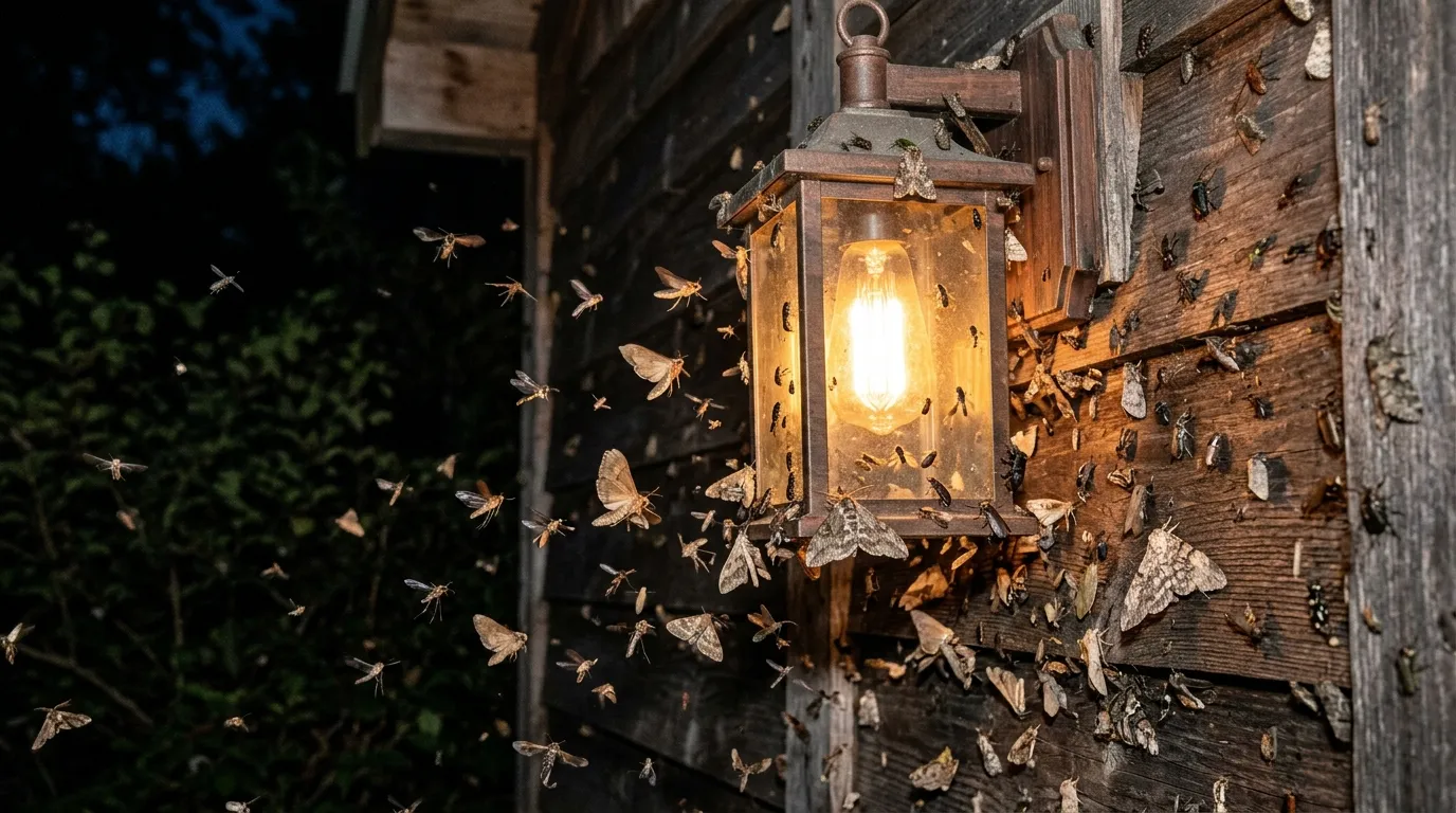 Insectes attirés par la lumière le soir : pourquoi et comment les limiter