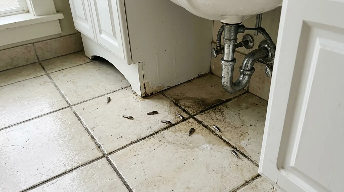 Insectes d'humidité dans la salle de bain : poisson d'argent, lépisme et autres nuisibles