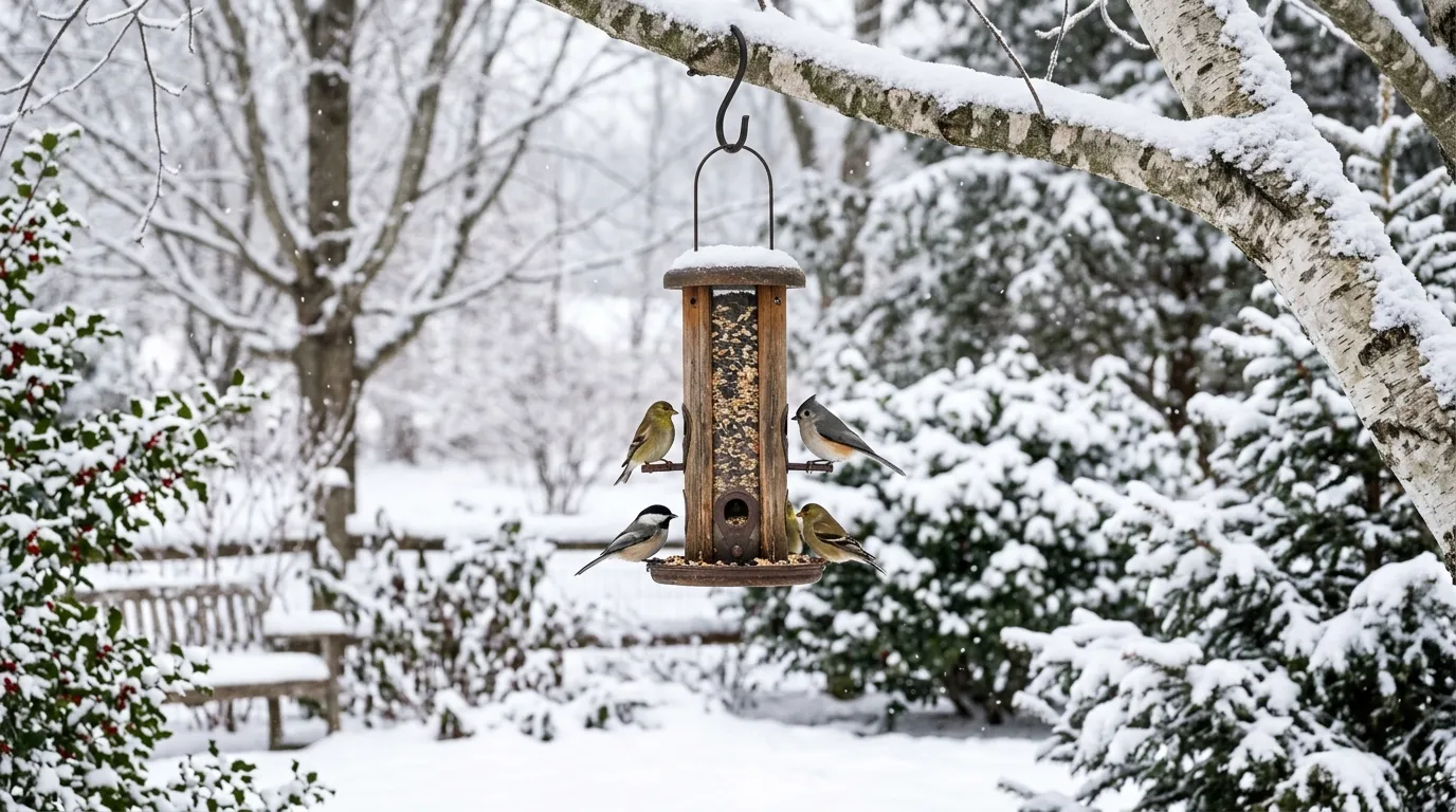 Mangeoires à oiseaux en hiver : nourrir les oiseaux sans attirer souris et rats