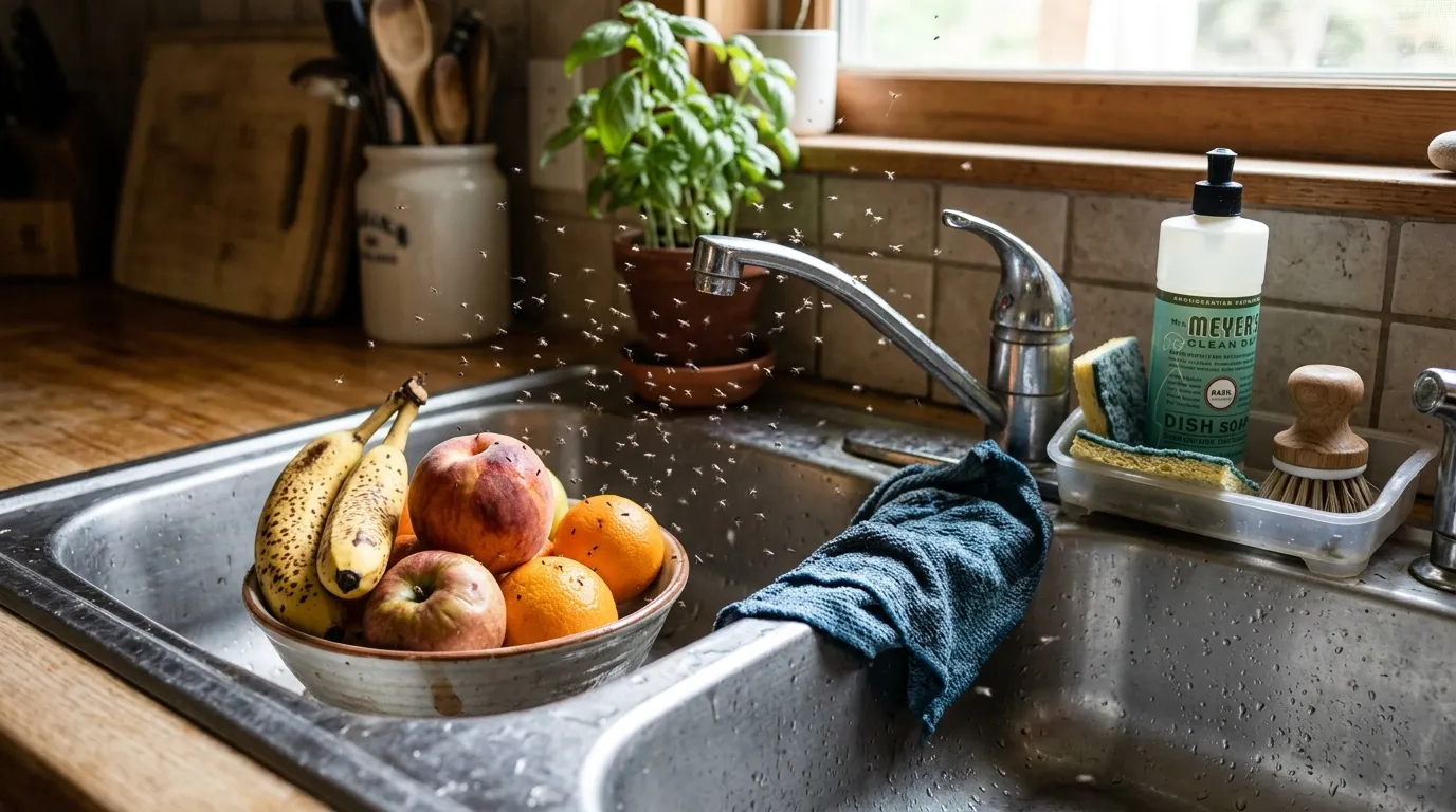 Moucherons dans la cuisine : causes et solutions efficaces pour les éliminer durablement