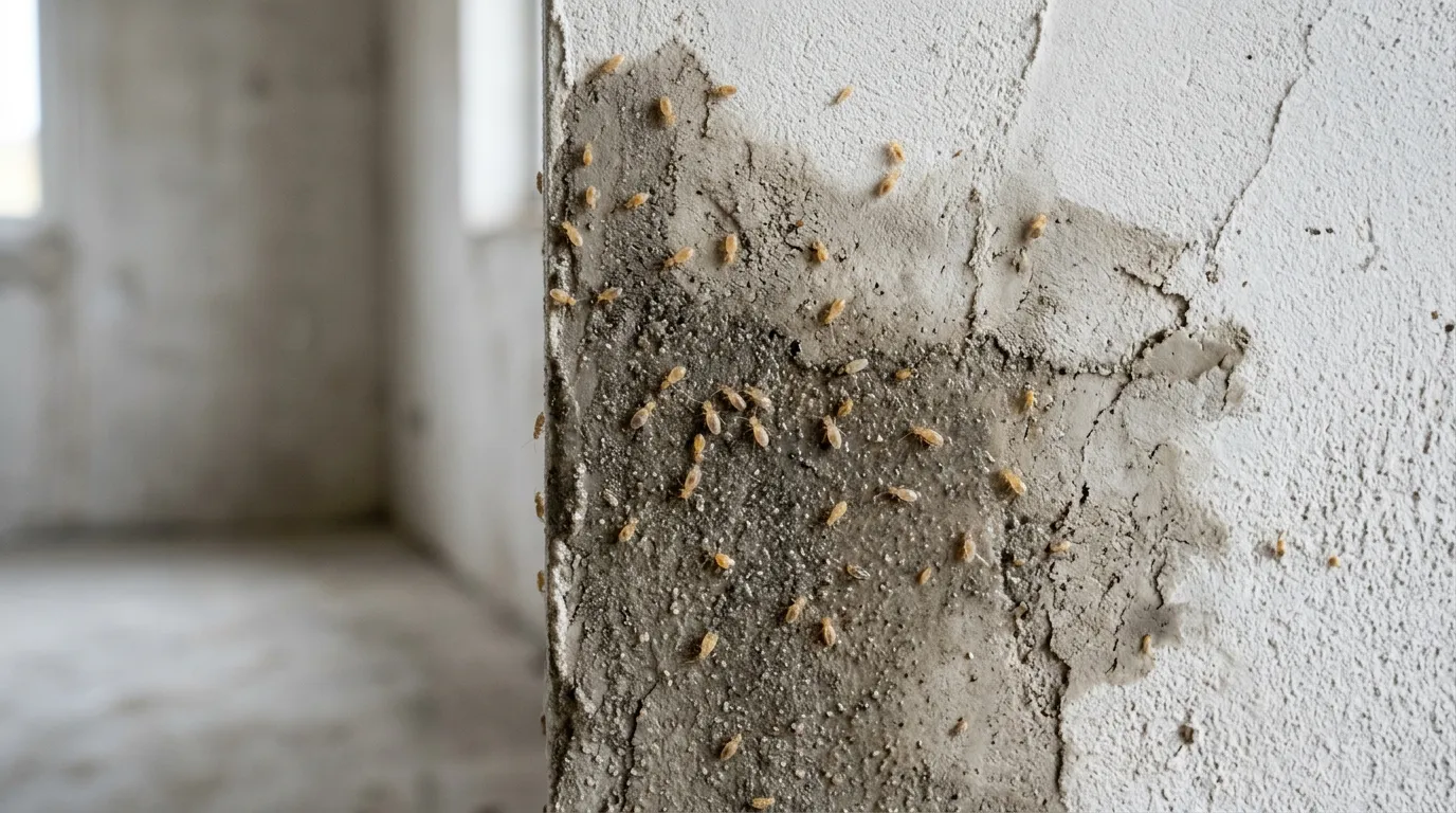 Psoques (poux de livres) : reconnaître ces minuscules insectes des murs neufs et des pièces humides