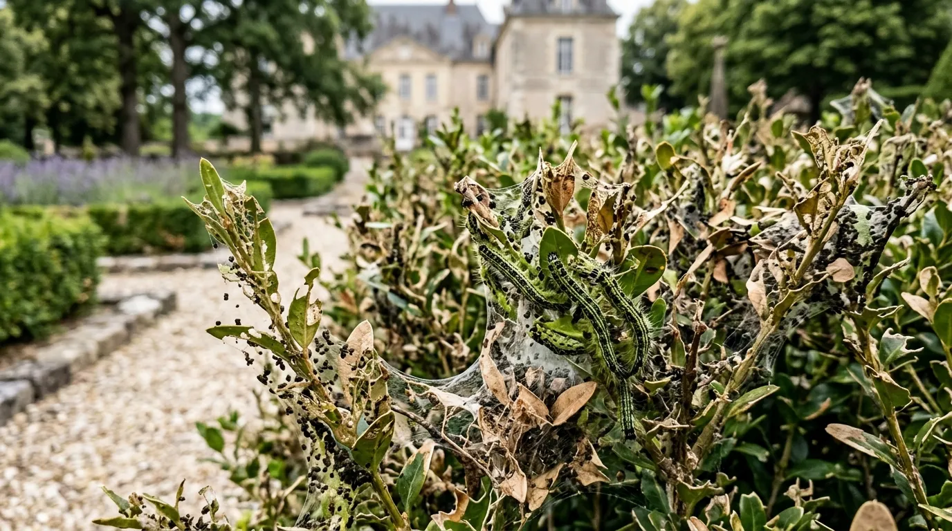 Pyrale du buis en Île-de-France : reconnaître l'attaque et sauver ses buis