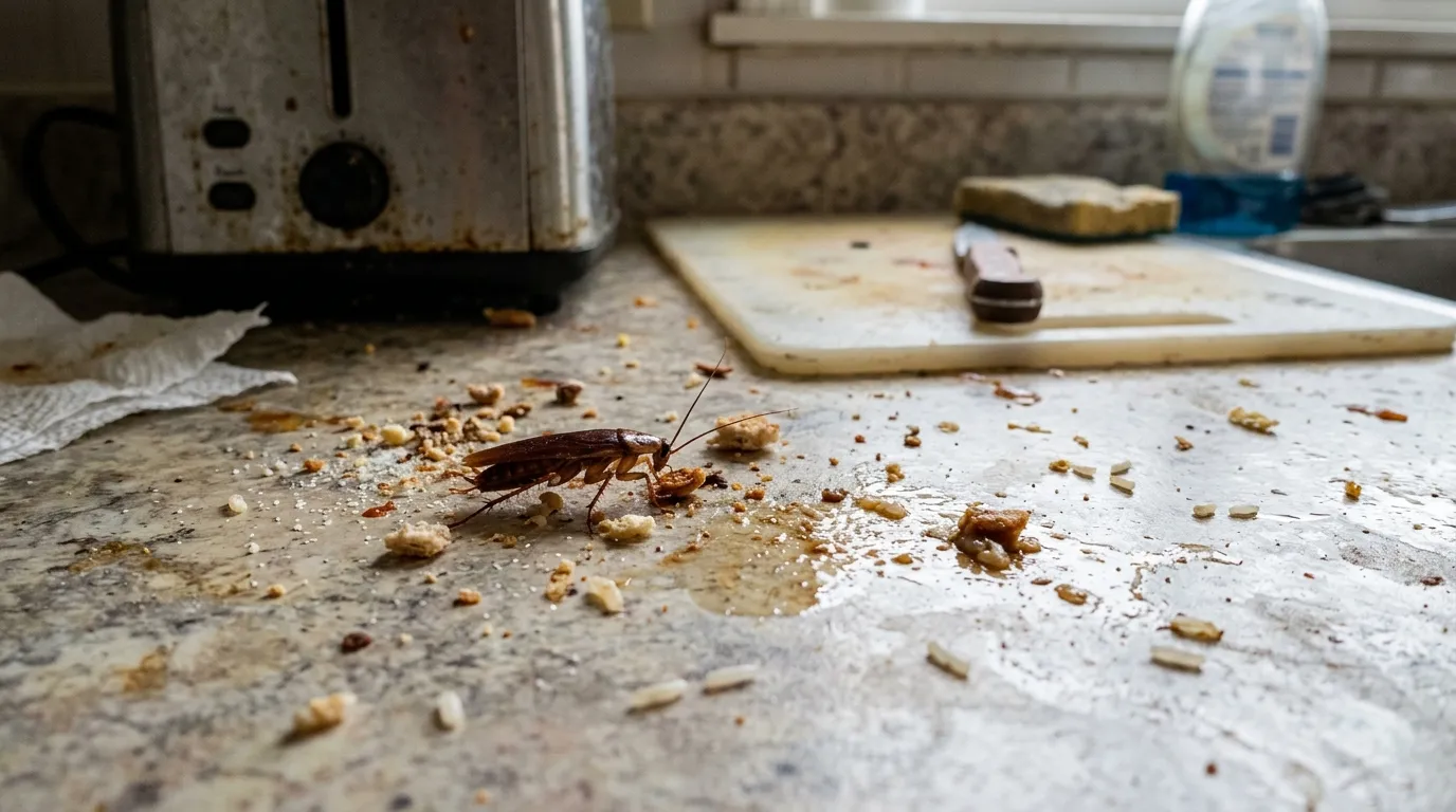 Que mange un cafard : alimentation et points d’attraction dans un logement