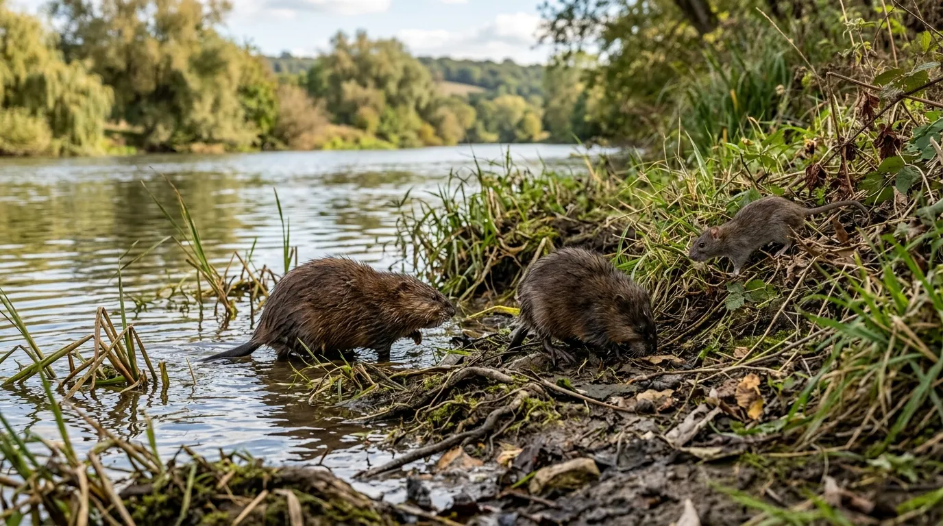 Ragondins et rats musqués sur les berges d’Île-de-France : risques sanitaires et cadre légal