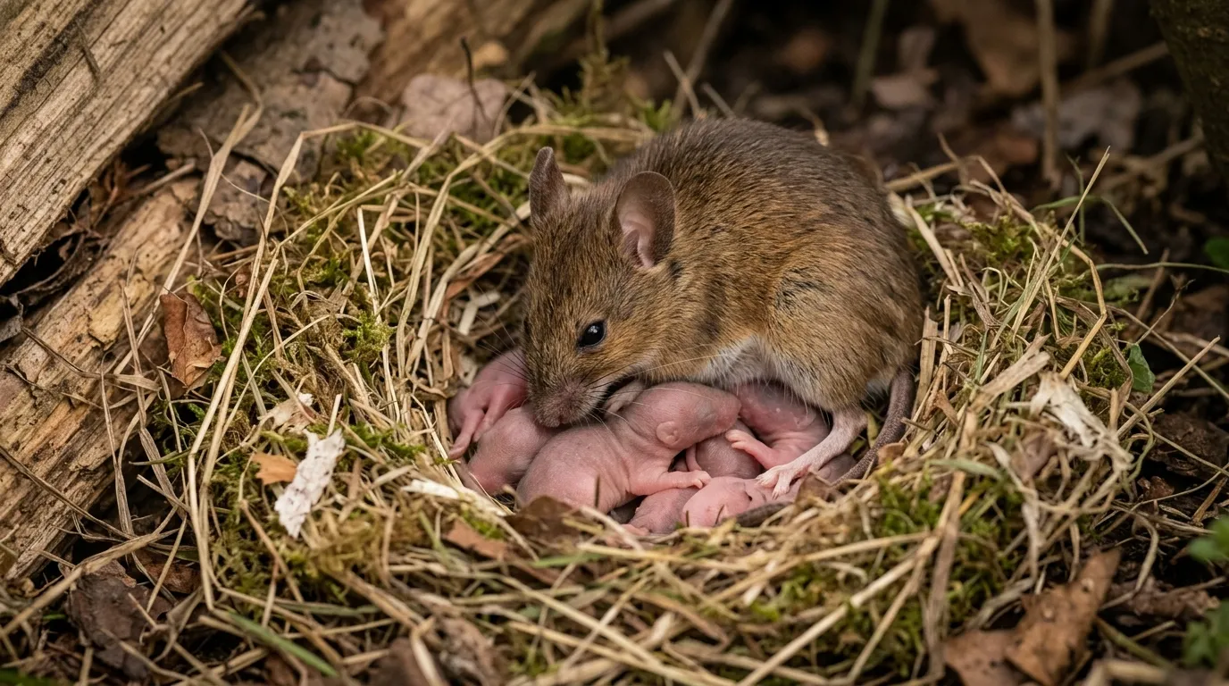 Reproduction de la souris : portées, gestation et vitesse réelle d'une infestation