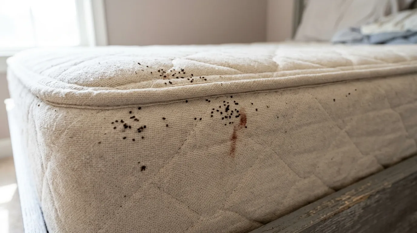 Trace de punaise de lit sur un matelas : 6 indices visuels à connaître